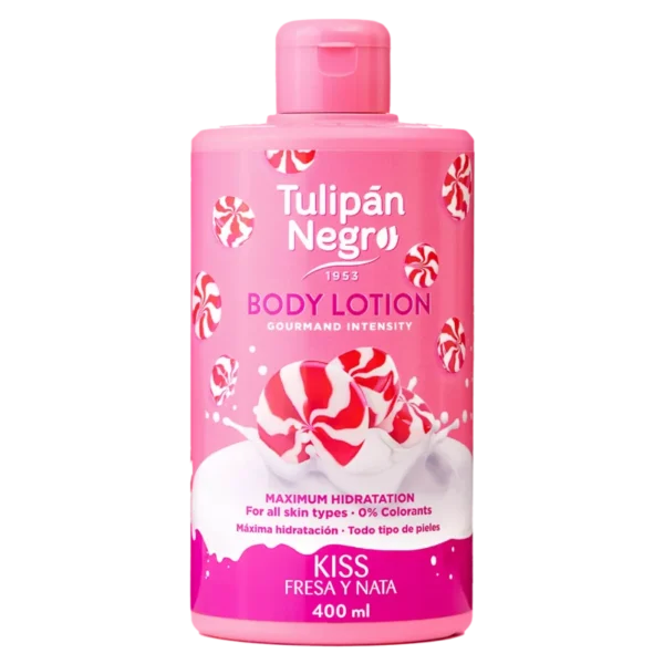 lotion pour le corps tulipe noire t.black fraise et crème 400 ml
